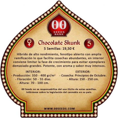 Chocolate Skunk fem - 00 Seeds