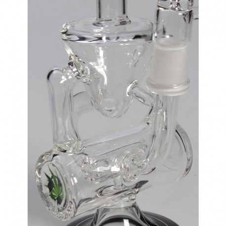 Black Leaf Bubbler Cone Chamber Oil-Weed