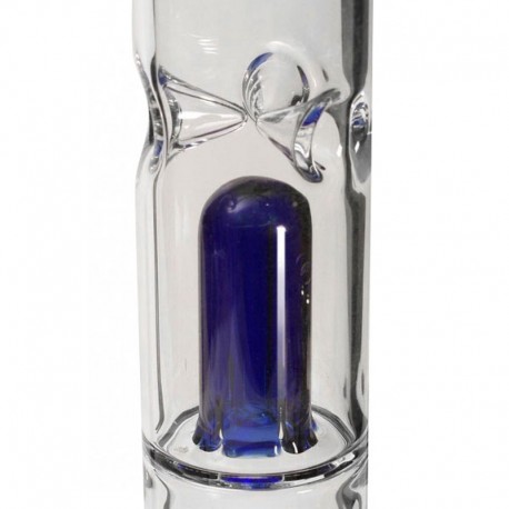 Bong Cristal Percolador Azul 50 cm - "Flaming Skull"