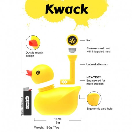 PieceMaker KWACK - Pipa de Agua de Silicona
